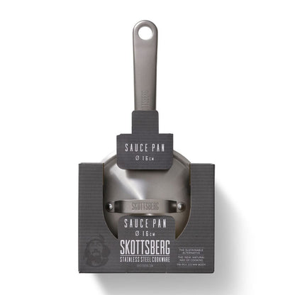 Skottsberg - Stainless Steel Steelpan 16 cm met deksel Steelpan Skottsberg 