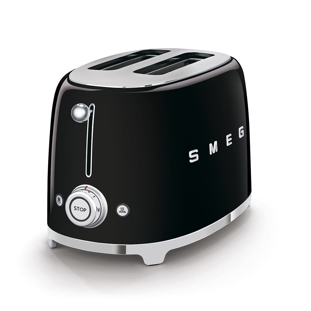 Smeg - Broodroosters | Zwart | Jaren 50 | Toaster 2x2 Broodrooster Smeg 