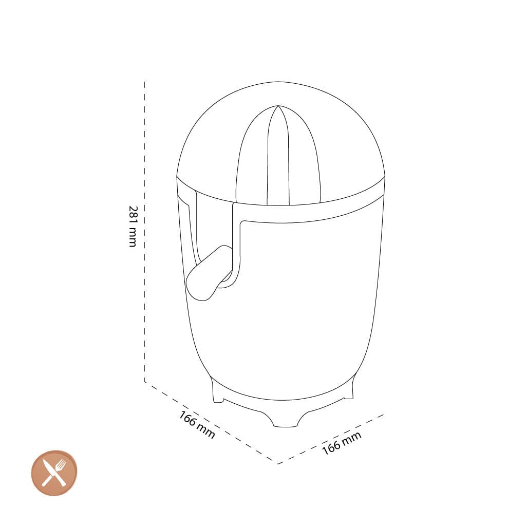 Smeg - Citruspers | Rood | Jaren 50 | Citrus Juicer Citruspers Smeg 