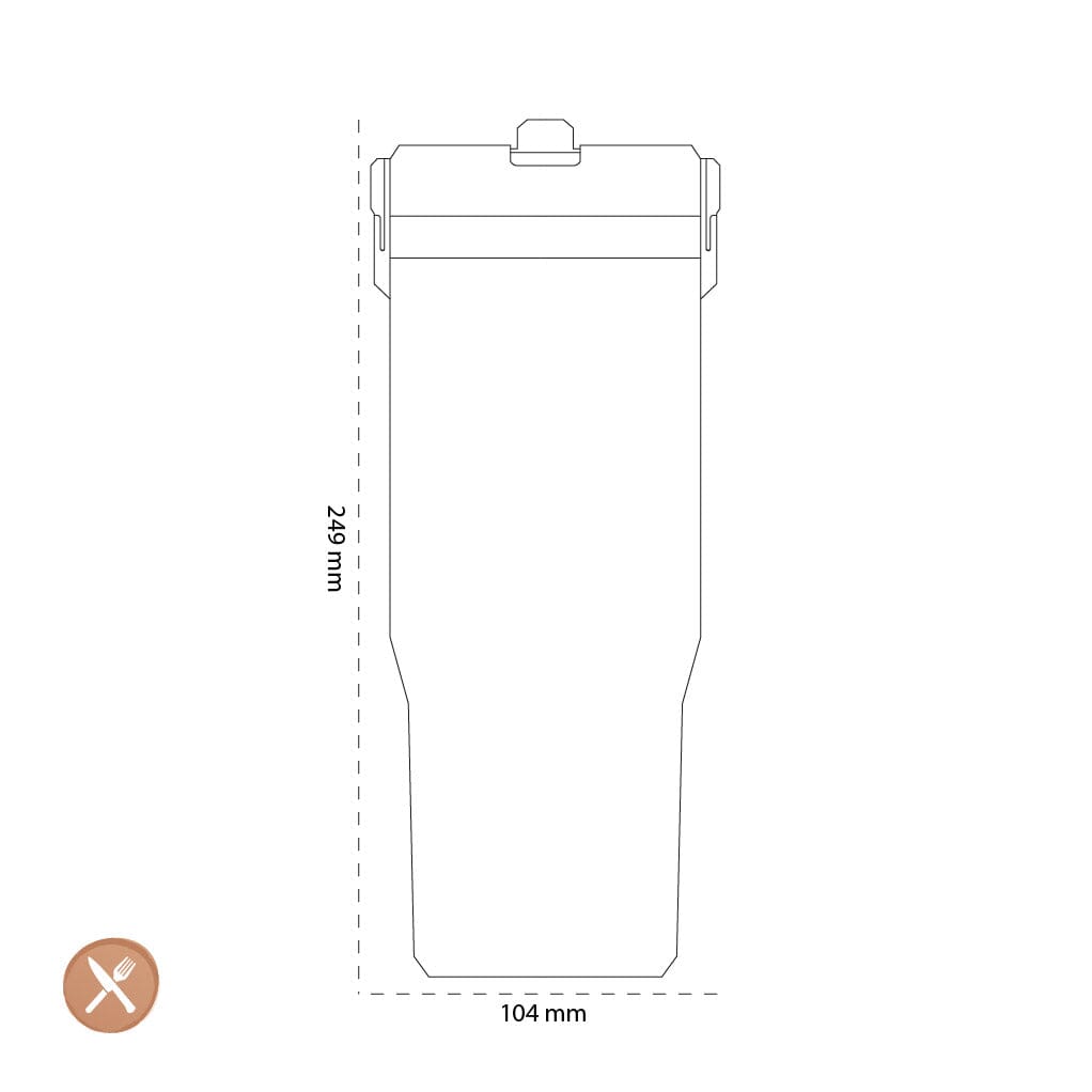 Stanley - De IceFlow™ Flip Straw Beker 0,89L Frost Thermosfles Stanley 