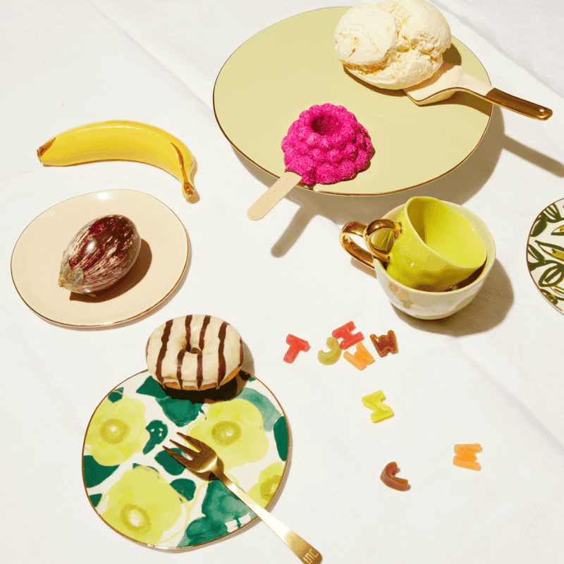 Urban Nature Culture - Good Morning - Bord - Floral Art - Limelight - Ø17 cm Borden Urban Nature Culture 