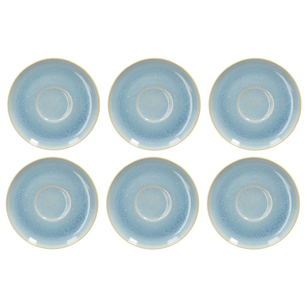 Villeroy & Boch - Crafted Blueberry - Koffie Schotel 15cm set van 6 Schoteltjes Villeroy & Boch 