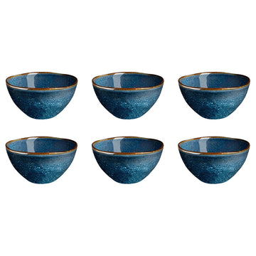 Medard de Noblat - Vertigo Denim Lunch Bowl 15 cm (set of 6)