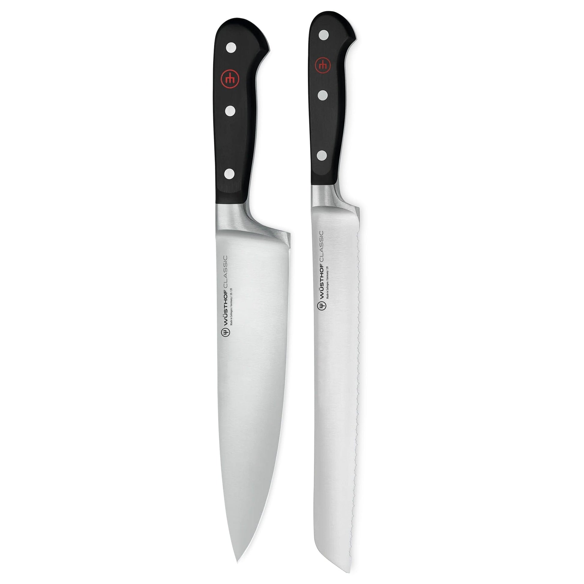 Wüsthof - Classic 2-delige Messenset - Koksmes + Broodmes Messenset Wusthof 