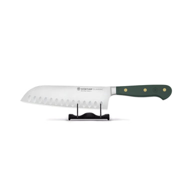 Couteau Santoku Wüsthof Classic Fresh Rosemary avec alvéoles, 17 cm