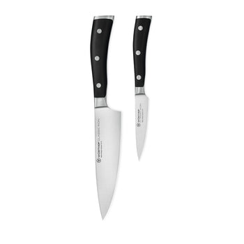Wüsthof - Coffret de couteaux Classic Ikon 2 pièces - Petit couteau de chef + couteau d'office