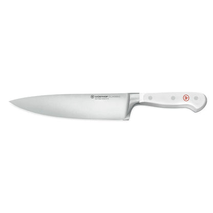 Wusthof - Classic Messenset 6-delig met Santoku Wit met blok Messenset met blok Wusthof 