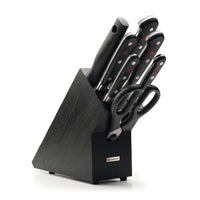 Wusthof - Classic Messenset 7-delig met zwart blok Messenset met blok Wusthof 