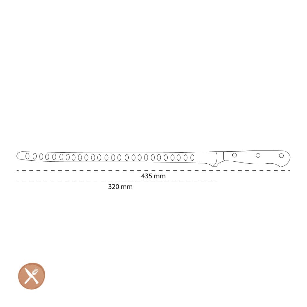 Wusthof - Classic Zalmmes met kuiltjes 32 cm Zalmmes Wusthof 