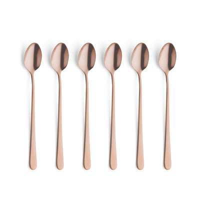 Amefa - Austin 6 Latte Lepels - Mat Koper Latte lepels Amefa 