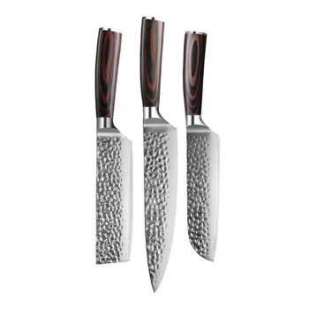 Hammered RVS Series - 3-delige messenset KookGigant 