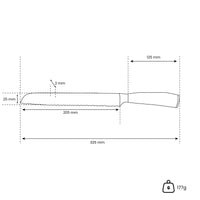 Japanse Damascus Print Series - Broodmes Keukenmessen Shinrai Japan 