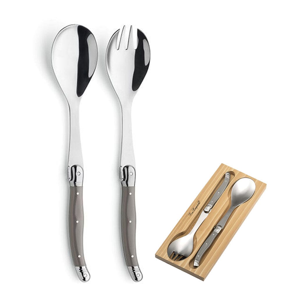 Lou Laguiole - 2-pc salad set in wooden box - taupe Slabstek Lou Laguiole 